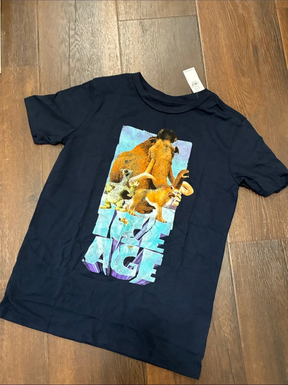 New Ice Age Graphic Kids Tee Old Navy Sz L 10-12 Cotton